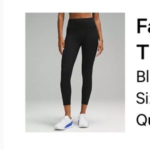 Fast and Free High-Rise Tight Legging 25”